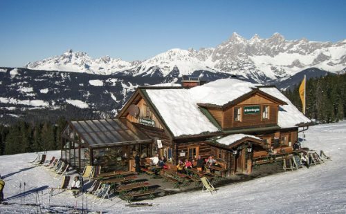 Skihütte Unterbergalm im Skigebiet Fageralm - Vorderfager/Forstau